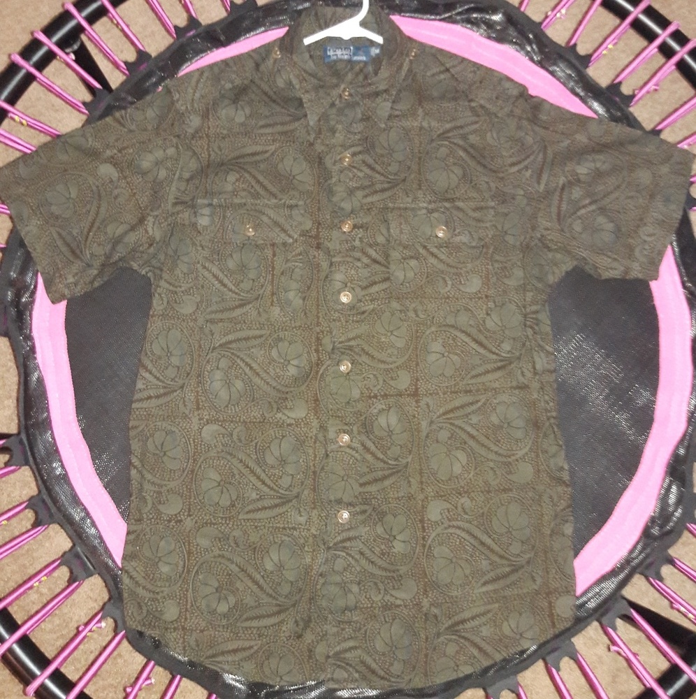rare POLO short-sleeve button-up